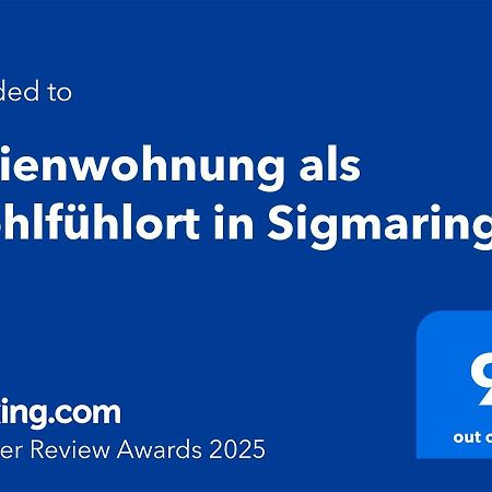 Ferienwohnung Als Wohlfuehlort In Sigmaringen Exterior photo